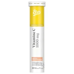 Etos vit C bruistabl abrikoos/sinasappel 20st