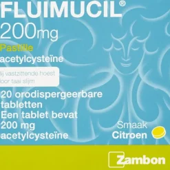 Fluimucil 200 mg Pastilles Citroensmaak