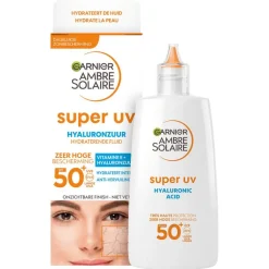 Garnier Ambre Solaire Super UV Hyaluronzuur Hydraterende Fluid SPF50+ 40 ML