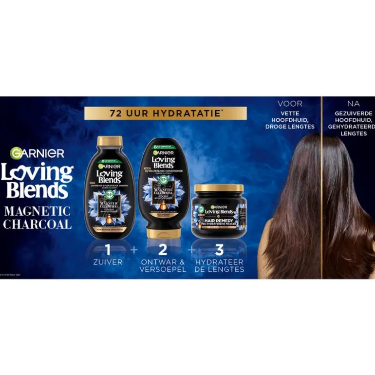 Garnier Loving Blends Charcoal Haarmasker 340 ML