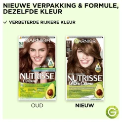 Garnier Nutrisse Crème Permanente Haarverf 5.3 Licht Goudbruin