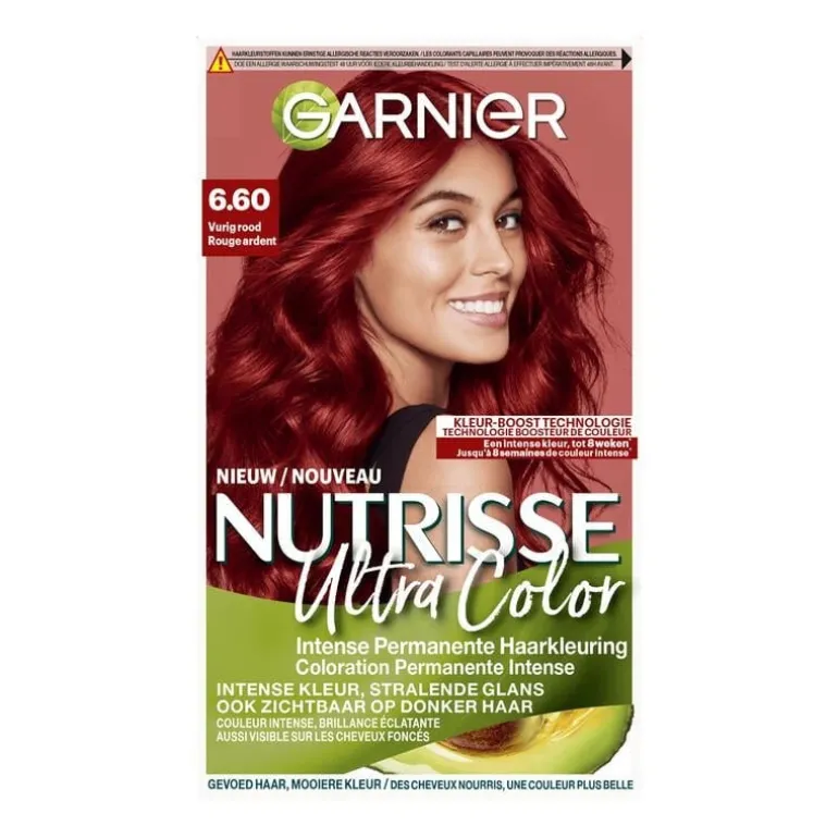 Garnier Nutrisse Ultra Color Voedende Permanente Haarverf 6.60 Vurig Rood