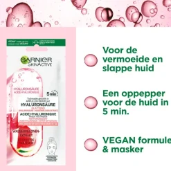 Garnier SkinActive Ampul Sheet Masker Met Watermeloen & Hyaluronzuur