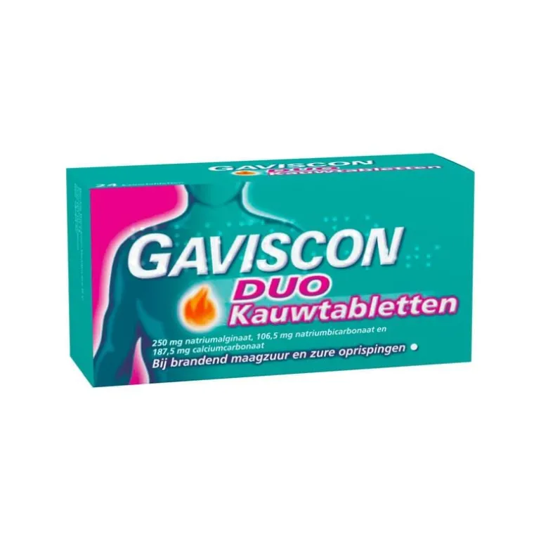 Gaviscon DUO Kauwtabletten Maagzuurremmer 48 Stuks
