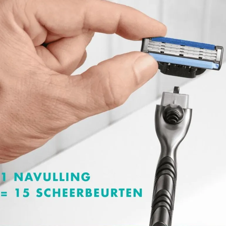 Gillette Mach3 Scheersysteem Met 3 Navulmesjes