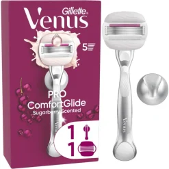 Gillette Venus Comfortglide Sugarberry Scheersysteem 5 Blades + 1 mesje