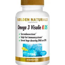 Golden Naturals Omega 3 Visolie Kids Kauwcapsules 60 stuks