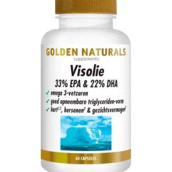 Golden Naturals Visolie 33% EPA & 22% DHA Capsules 60 stuks