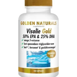 Golden Naturals Visolie Gold 50% EPA & 25% DHA Softgel Capsules 180 stuks