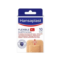Hansaplast Flexible XL Eilandpleister 5x7,2cm 10 stuks