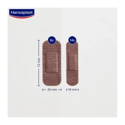 Hansaplast Sensitive Dark 20 stuks