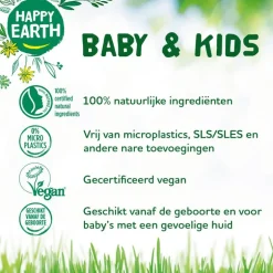 Happy Earth 100% Natuurlijke Baby & Kids Badschuim 100 ML