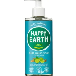 Happy Earth 100% Natuurlijke Cedar Lime Handzeep 300 ML