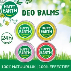 Happy Earth 100% Natuurlijke Lavender Deodorant Balm 45 gram