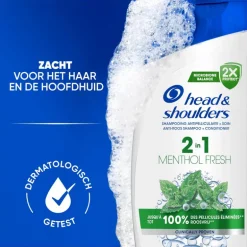 Head & Shoulders Menthol Fresh 2in1 Anti-Roos Shampoo & Conditioner 300 ML