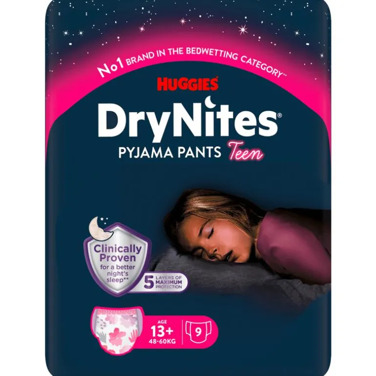 Huggies DryNites Nachtbroekjes Meisje 13+ jaar 9x3