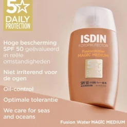 ISDIN Fusion Water Color Zonnebrand Gezicht Medium SPF50 50 ML