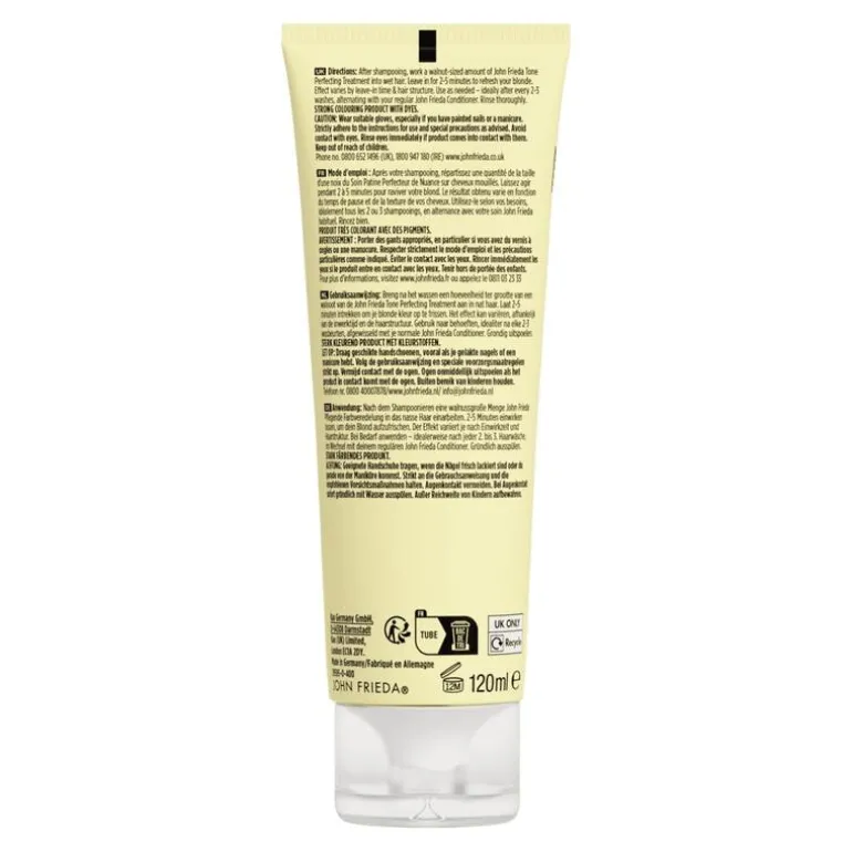 John Frieda Salon Blonde Tone Perfecting Treatment Honey Blonde 120 ML