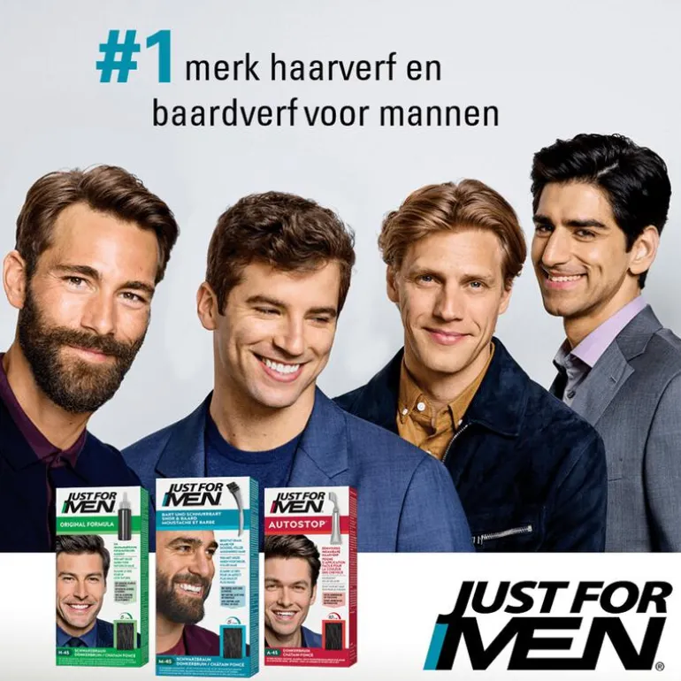 Just For Men Snor & Baard Donkerbruin M45