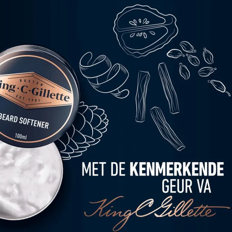 King C. Gillette Baard Balsem 100 ML
