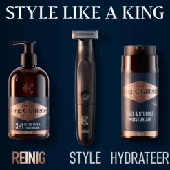 King C. Gillette 3-in-1 Baard En Gezichtsreiniger 350 ML