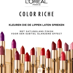 L'Oréal Paris Color Riche Satin 345 Cristal Cerise Lippenstift 4,5 GR