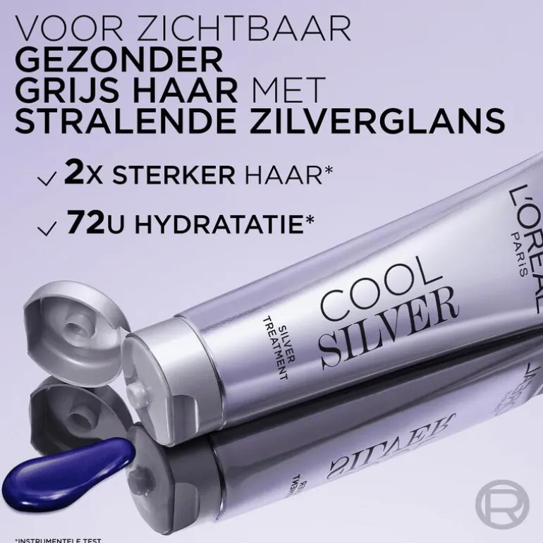 L'Oréal Paris Cool Silver Revitaliserende Zilververzorging Parelmoer Wit