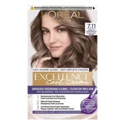 L'Oréal Paris Excellence Cool Creams Permanente Haarverf 7.11 Ultra Ash Blond