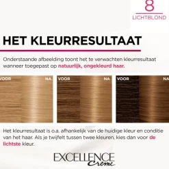 L'Oréal Paris Excellence Crème Verzorgende Crèmekleuring 8 Licht Blond