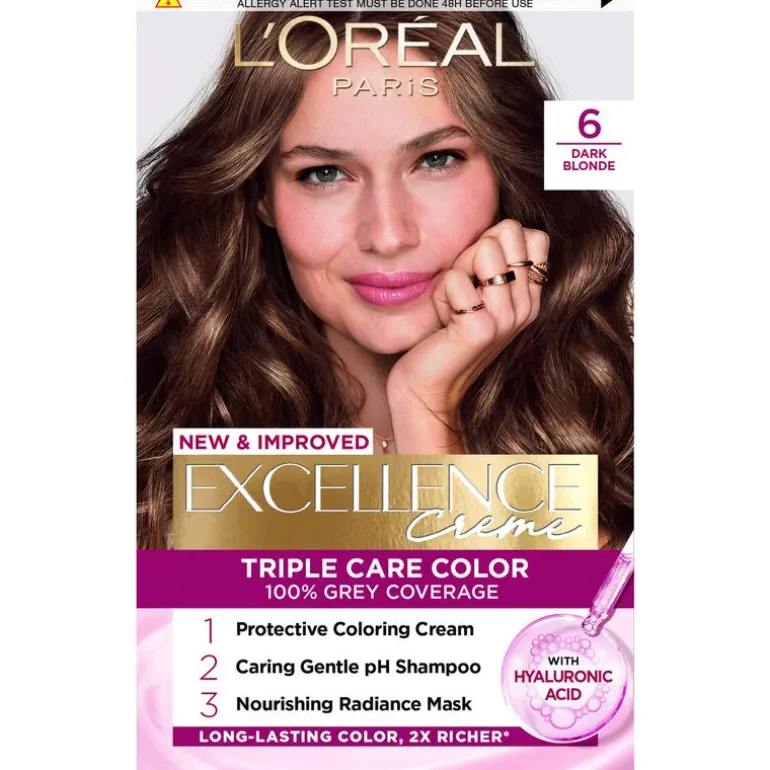 L'Oréal Paris Excellence Crème Verzorgende Crèmekleuring 6 Donkerblond