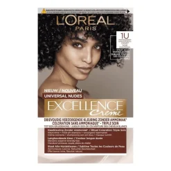 L'Oréal Paris Excellence Universal Nudes Permanente Haarverf 1U Zwart