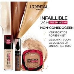 L'Oréal Paris Infaillible 24H Fresh Wear Foundation in a Powder 245 Golden Honey