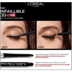 L'Oréal Paris Infaillible 36H Grip Gel Automatic Waterproof Eyeliner Grey Eyeliner 5 GR