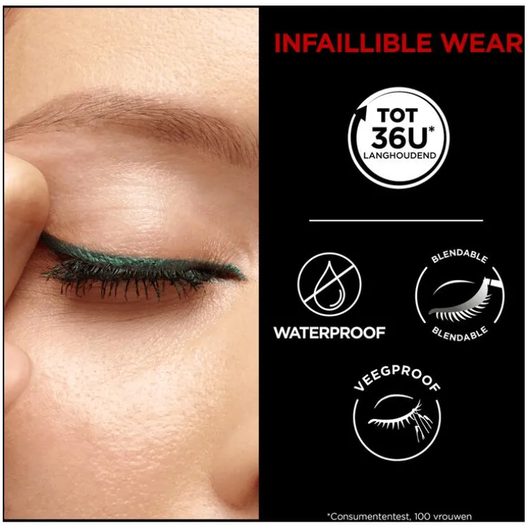 L'Oréal Paris Infaillible 36H Grip Gel Automatic Waterproof Eyeliner Intens Zwart 5 GR
