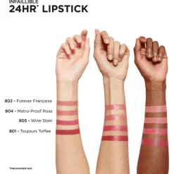 L'Oréal Paris Infaillible 24H Lippenstift 801 Toujours Toffee