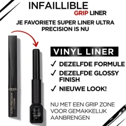 L'Oréal Paris Infaillible 24H Vinyl Liquid Liner Zwart Eyeliner