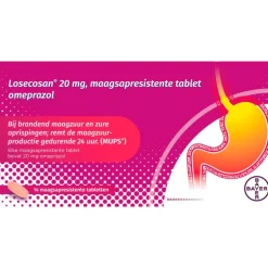 Losecosan tegen terugkomend brandend maagzuur 14 tabletten