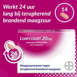 Losecosan tegen terugkomend brandend maagzuur 14 tabletten