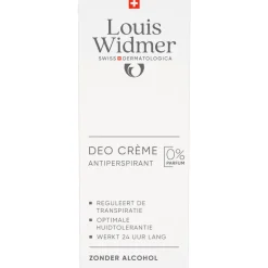 Louis Widmer Bodycare Deodorant Creme Zonder Parfum 40 ML