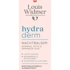 Louis Widmer Hydraderm Nachtbalsem Licht Geparfumeerd 50 ML