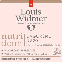 Louis Widmer Nutriderm Dagcrème UV SPF 20 Zonder Parfum 50 ML