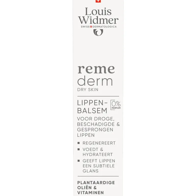 Louis Widmer Remederm Lippenbalsem Zonder Parfum 15 ML