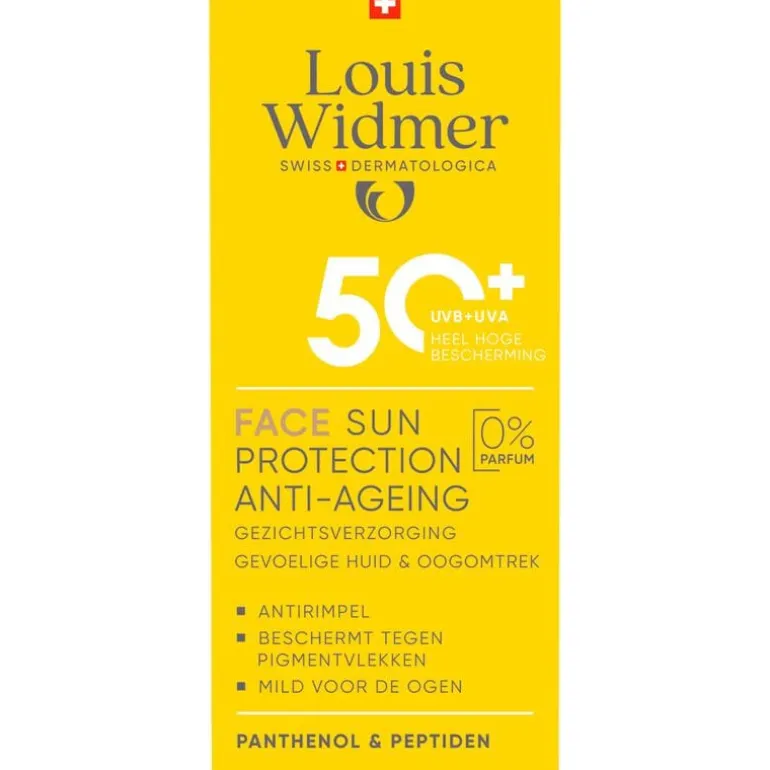 Louis Widmer Sun Protection Face Zonder Parfum SPF50+ 50 ML