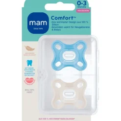 MAM Comfort Fopspenen 0-3 maanden Blue 2 stuks