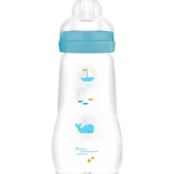 MAM Feel Good Glass Bottle Babyfles Blue 260 ML