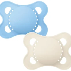 MAM Original Fopspenen Plain Blue 0-6 maanden 2 stuks
