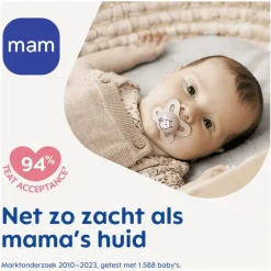 MAM Original Fopspenen Start 0-2 maanden Plain Blue 2 stuks