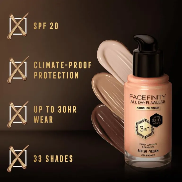 Max Factor Facefinity Foundation Bronze/C80 30 ML