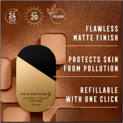 Max Factor Facefinity Reusable Compact powder Refill 001 Porcelain