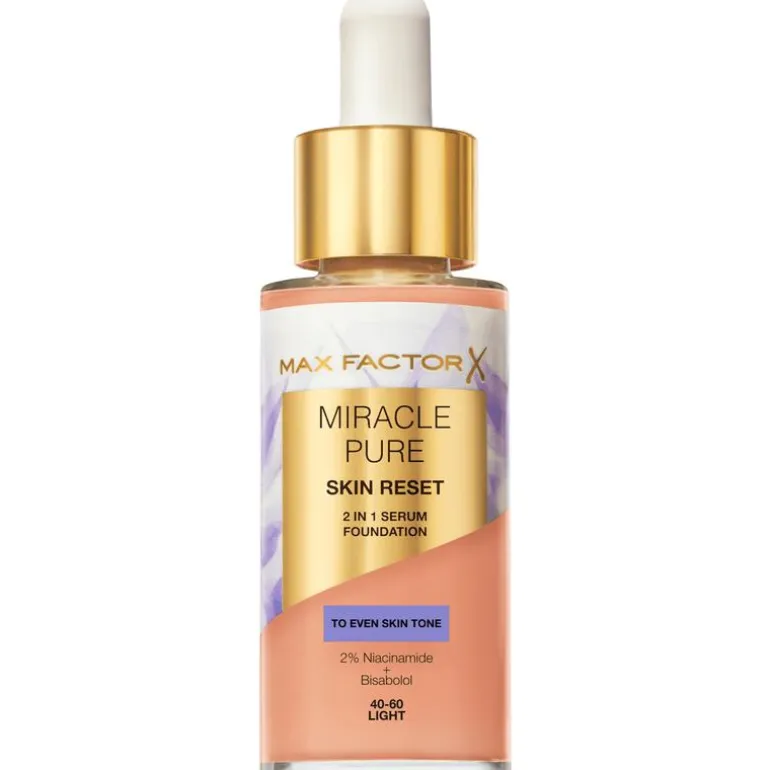 Max Factor Miracle Pure Serum Foundation 40-60 Light 30 ML